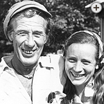 Walter Farley and a girl